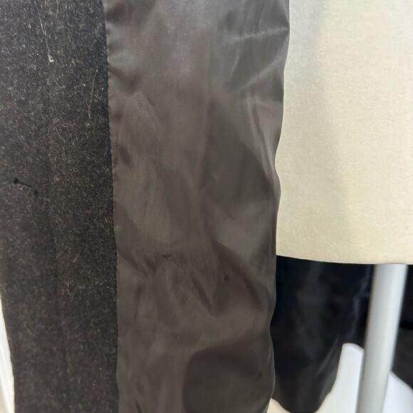 Harve Benard Women’s Classic Dark Gray Wool Coat Lined Size 8 Petite Tall - Picture 12 of 14